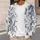Blue White Cat Toile Floral Scene For Relaxed Everyday Layering And Cottagecore Women All-over Print Knitted Cardigan - 5