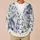 Blue White Cat Toile Floral Scene For Relaxed Everyday Layering And Cottagecore Women All-over Print Knitted Cardigan - 6