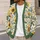 Sunflower Daisy Garden for Casual Vacation Layering, Women and Plus Size Everyday Style All-over Print Knitted Cardigan - 5