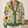 Sunflower Daisy Garden for Casual Vacation Layering, Women and Plus Size Everyday Style All-over Print Knitted Cardigan - 2
