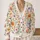 Watercolor Wildflower Blooms for Festive Everyday Layering, Women's Floral Wardrobe All-over Print Knitted Cardigan - 2
