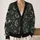 Green Spiral Eye Motifs for Mystical Autumn Layering, Women's Bohemian Style Wear All-over Print Knitted Cardigan - 2