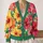 Tropical Hibiscus Blooms in Pink and Yellow for Bright Spring Summer Layering Style All-over Print Knitted Cardigan - 2