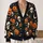Vintage Pumpkin Skull Autumn Halloween Layering For Women, Vacation And Date Night All-over Print Knitted Cardigan - 2