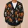 Vintage Pumpkin Skull Autumn Halloween Layering For Women, Vacation And Date Night All-over Print Knitted Cardigan - 6