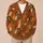 Blocky Honey Bee Motifs for Autumn Layering, Vacation Days, and Women's Casual Style All-over Print Knitted Cardigan - 6