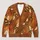 Blocky Honey Bee Motifs for Autumn Layering, Vacation Days, and Women's Casual Style All-over Print Knitted Cardigan - 1