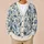 Blue Botanical Peony Florals for Elegant Everyday Layering, Spring Outings and Gifts All-over Print Knitted Cardigan - 6