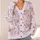 Pastel Butterfly Floral Motifs for Spring Layering and Travel, Women's Casual Style All-over Print Knitted Cardigan - 4