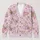 Pastel Butterfly Floral Motifs for Spring Layering and Travel, Women's Casual Style All-over Print Knitted Cardigan - 1