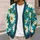 Blue Sky Daisy Blossoms for Casual Vacation Layering, Women's Autumn And Winter Style All-over Print Knitted Cardigan - 5