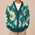 Blue Sky Daisy Blossoms for Casual Vacation Layering, Women's Autumn And Winter Style All-over Print Knitted Cardigan - 6