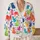 Colorful Watercolor Cat Faces For Cozy Autumn Outings And Relaxed Weekend Layering All-over Print Knitted Cardigan - 2