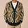 Black Damask Motif Vintage Style for Elegant Autumn Vacation and Date Night Wear All-over Print Knitted Cardigan - 6