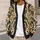 Black Damask Motif Vintage Style for Elegant Autumn Vacation and Date Night Wear All-over Print Knitted Cardigan - 5