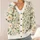 Sage Green Wildflower Botanical Florals For Everyday Layering And Spring Gift Style All-over Print Knitted Cardigan - 4