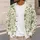 Sage Green Wildflower Botanical Florals For Everyday Layering And Spring Gift Style All-over Print Knitted Cardigan - 5