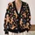Gingerbread Skeletons and Candy Canes for Halloween Holiday Layers, Women’s Style All-over Print Knitted Cardigan - 2