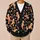Gingerbread Skeletons and Candy Canes for Halloween Holiday Layers, Women’s Style All-over Print Knitted Cardigan - 6