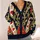 Queen of Hearts Playing Card Style for Halloween Cosplay and Wonderland Fan Gifts All-over Print Knitted Cardigan - 4