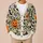 Pumpkin Skull Botanical Halloween Motifs For Autumn Outings And Cozy Vacation Style All-over Print Knitted Cardigan - 6