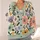 Pastel Floral Garden Motifs for Easy Spring Layering and Casual Weekend Outings All-over Print Knitted Cardigan - 4
