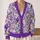 Lavender Purple Floral Garden For Elegant Autumn Outings And Romantic Getaways Women All-over Print Knitted Cardigan - 2