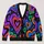 Multicolor Heart Motifs for Romantic Vacation Dates, Weekend Outings, and Everyday Layering All-over Print Knitted Cardigan - 1