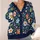 Colorful Hand-Drawn Wildflowers For Casual Office Days And Weekend Layering For Women All-over Print Knitted Cardigan - 4