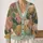 Layered Forest Hills for Autumn Outings and Vacation Style, Women’s Nature Wardrobe All-over Print Knitted Cardigan - 2