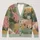 Layered Forest Hills for Autumn Outings and Vacation Style, Women’s Nature Wardrobe All-over Print Knitted Cardigan - 1