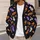 Halloween Candy Cats, Ghosts and Pumpkins for Spooky Season Trick-or-Treat Style All-over Print Knitted Cardigan - 5