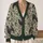 Raven and Botanical Berry Blooms for Dark Cottagecore Autumn Style and Bird Lovers All-over Print Knitted Cardigan - 2