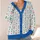 Mahjong Tile Florals for Game Night Gatherings and Chinoiserie Style Lovers Gift Idea All-over Print Knitted Cardigan - 4