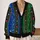Anna Floral Coronation Style for Halloween Cosplay and Theme Park Visits All-over Print Knitted Cardigan - 2