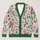 Pink Wildflower Garden for Spring Vacations and Date Days, Feminine Style All-over Print Knitted Cardigan - 1