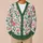 Pink Wildflower Garden for Spring Vacations and Date Days, Feminine Style All-over Print Knitted Cardigan - 6