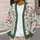 Pink Wildflower Garden for Spring Vacations and Date Days, Feminine Style All-over Print Knitted Cardigan - 5