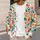 Vibrant Floral Blooms for Spring Vacation Layers and Everyday Style for Women Plus Size All-over Print Knitted Cardigan - 5