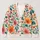 Vibrant Floral Blooms for Spring Vacation Layers and Everyday Style for Women Plus Size All-over Print Knitted Cardigan - 1