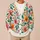 Vibrant Floral Blooms for Spring Vacation Layers and Everyday Style for Women Plus Size All-over Print Knitted Cardigan - 6