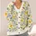 Yellow Blue Wildflower Vines For Spring Vacations And Casual Everyday Womens Style All-over Print Knitted Cardigan - 4