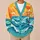 Ocean Sun Coastal Scene for Vacation Layering and Autumn Outings for Women By The Sea All-over Print Knitted Cardigan - 6