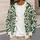Burgundy Green Folk Florals For Holiday Gatherings And Everyday Layering For Women All-over Print Knitted Cardigan - 5