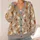 Playful White Rabbit and Warm Terracotta Circle Motifs for Casual Spring Layering All-over Print Knitted Cardigan - 4