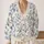 Blue Botanical Peony Blooms for Elegant Everyday Layering, Spring Outings, and Gifts All-over Print Knitted Cardigan - 2