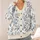 Blue Botanical Peony Blooms for Elegant Everyday Layering, Spring Outings, and Gifts All-over Print Knitted Cardigan - 4