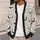 Black Bats with Gothic Rust Florals for Halloween Parties and Moody Autumn Style Lovers All-over Print Knitted Cardigan - 5