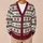 Nordic Reindeer And Snowflake Holiday Motifs For Christmas Parties And Winter Gatherings All-over Print Knitted Cardigan - 6