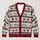 Nordic Reindeer And Snowflake Holiday Motifs For Christmas Parties And Winter Gatherings All-over Print Knitted Cardigan - 1